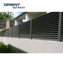 Garden Aluminum Balcony Privacy Fence Profile DIY Home Slat Fencing